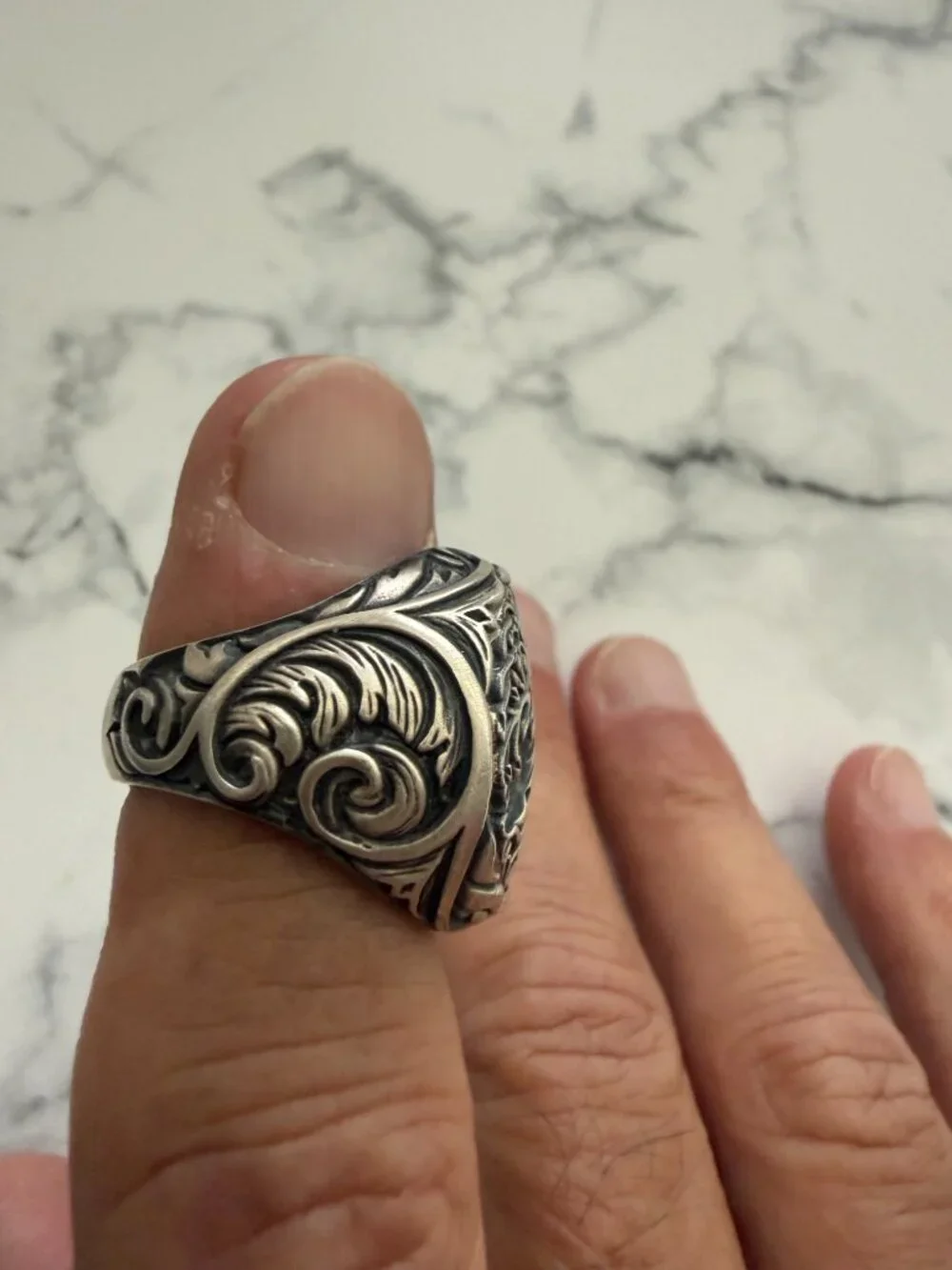 Men's Sterling Silver TREE of LIFE Ring, Size 9